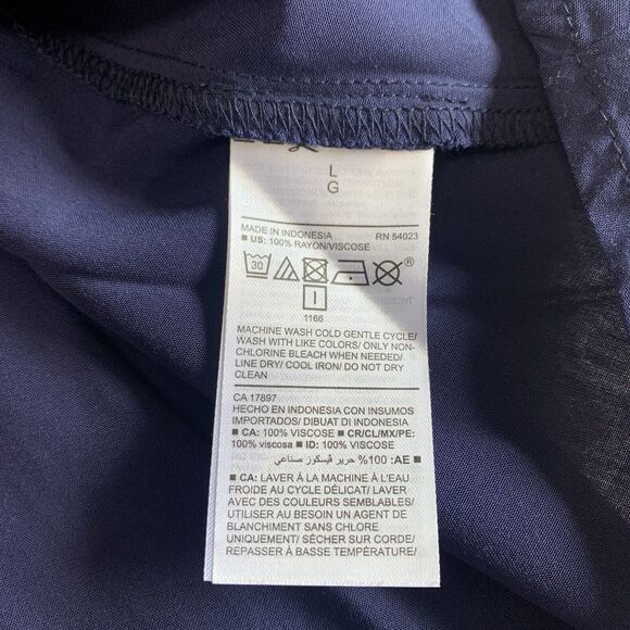 Old Navy Dress Women Size Large Navy Pullover Elastic Waist Office Casual NWT - Picture 5 of 14